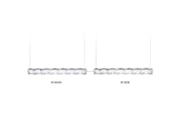Slamp Pendelleuchte Hugo Suspension - horizontal (x2) Design, Gl
