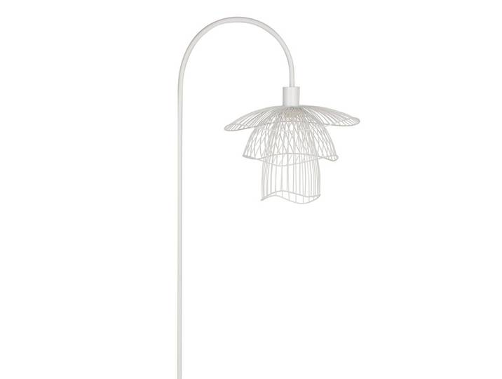 Forestier Designer Stehlampe Papillon XS, weiß / opal, für Wohn- / Esszimmer, Metall, Design