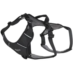 Mountain Paws 3-Strap Dog Harness, Medium, Black (Hund, Allgemein), Halsband + Leine