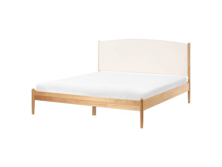BETT mit Lattenrost 160/200 cm Hellbraun Clairac