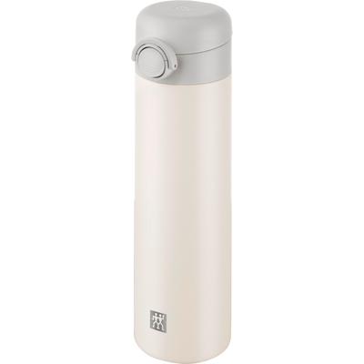 Thermoflasche ZWILLING "Thermo Plus", beige (cream), H:22,5cm, Edelstahl, Trinkflaschen, Thermoflasche, Edelstahl, Doppelwandig, Auslaufsicher