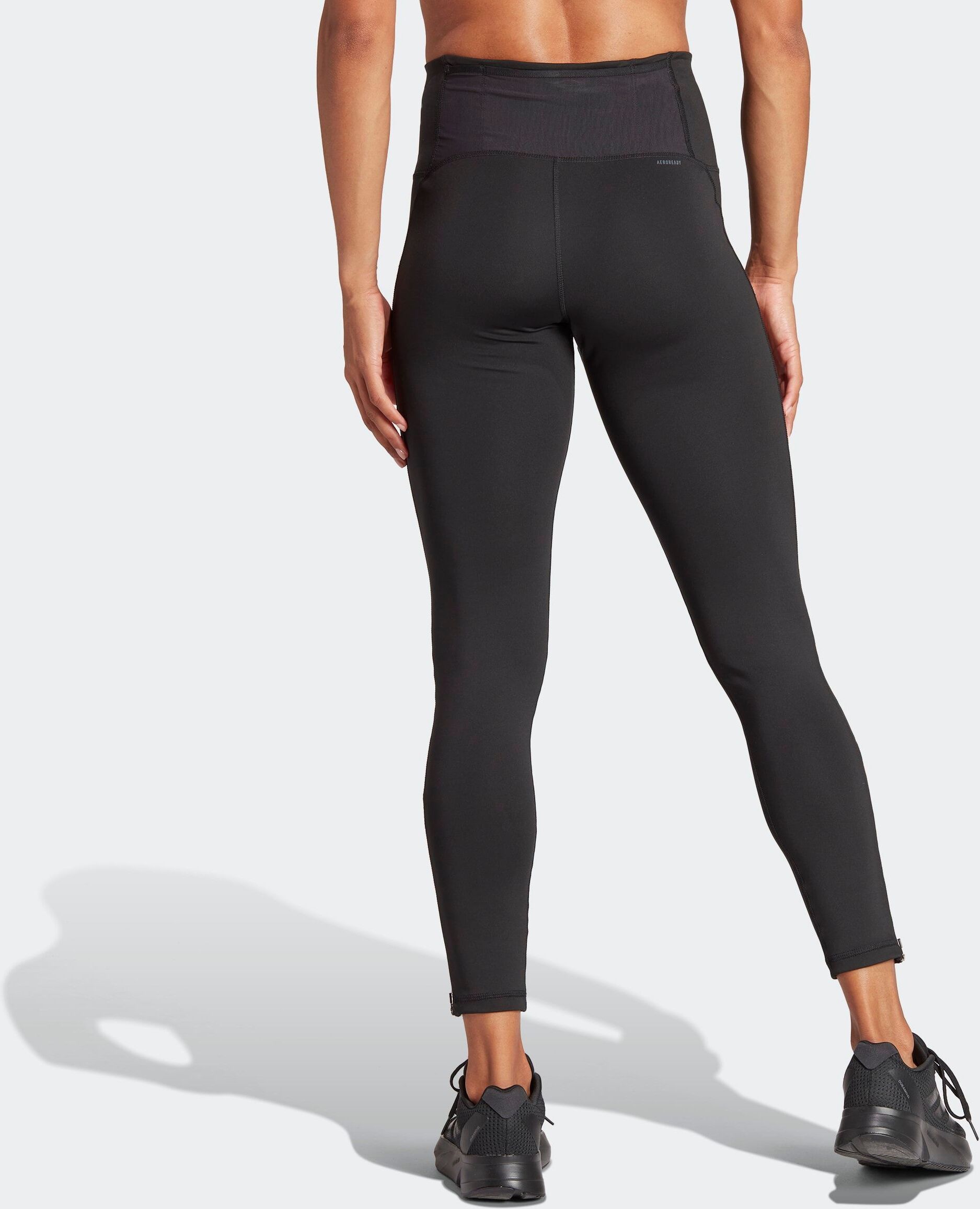 Lauftights ADIDAS PERFORMANCE "Adizero E 1/1 L", Damen, Gr. XS, N-Gr, schwarz (schwarz, normal, gr.), Obermaterial: 85% Polyester, 15% Elasthan, Hosen Lauftights