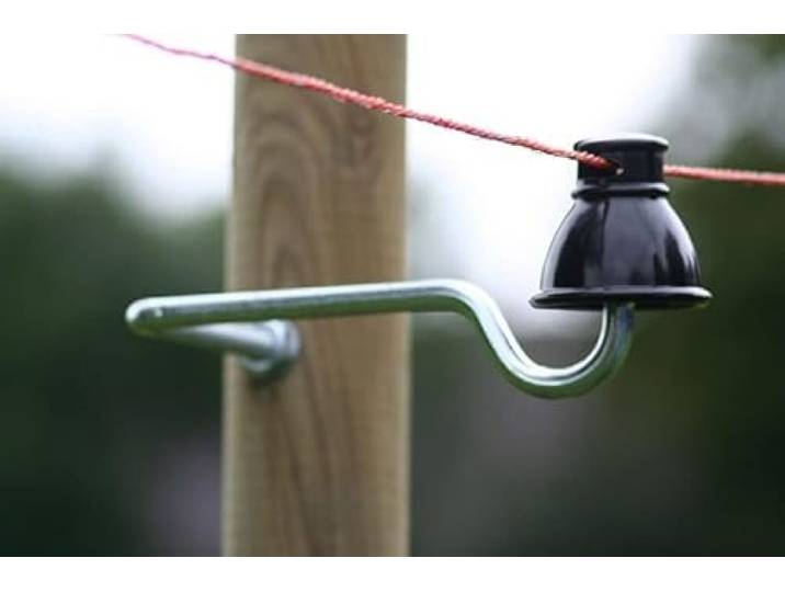 Koltec Haakse isolatorsteunen met M10 draad