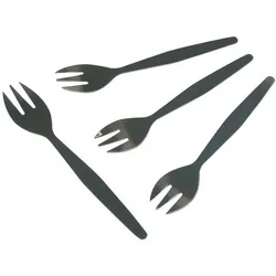 Metaltex Satz von 4 Austerngabeln - Edelstahl