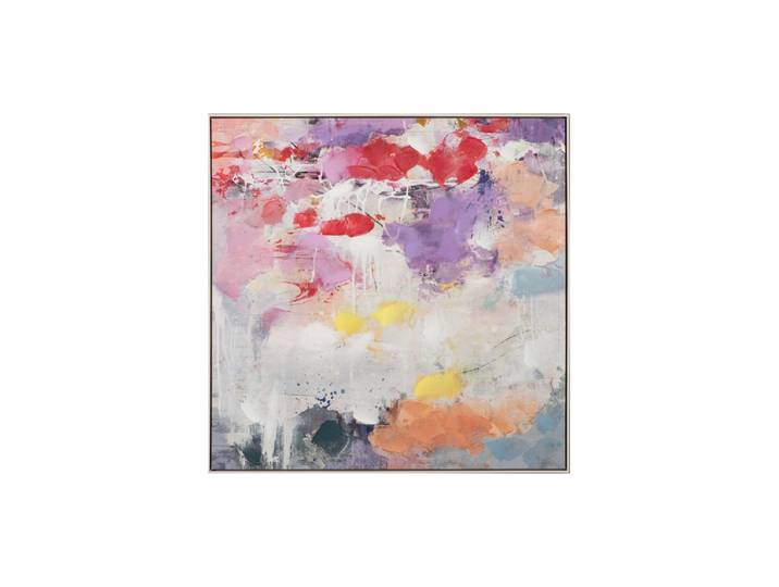 Handgemaltes, gerahmtes Bild „Harmonie in Pastell“ 102.5 x 102.5 cm Multicolor Crea Collection