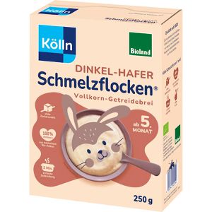Kölln Haferbrei Schmelzflocken Dinkel-Hafer, BIO, ungesüßt, 250 g