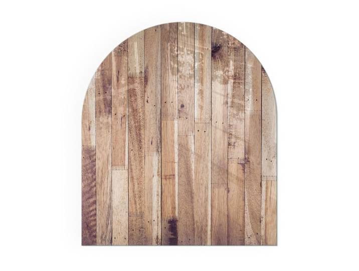 KAMINBODENPLATTE 80x70 cm - Holzbrett in Anordnung