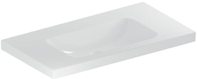 Geberit Lavabo iCon Light 90x48 cm, sans trop-plein, sans robinetterie, avec tablette, blanc (501840007)