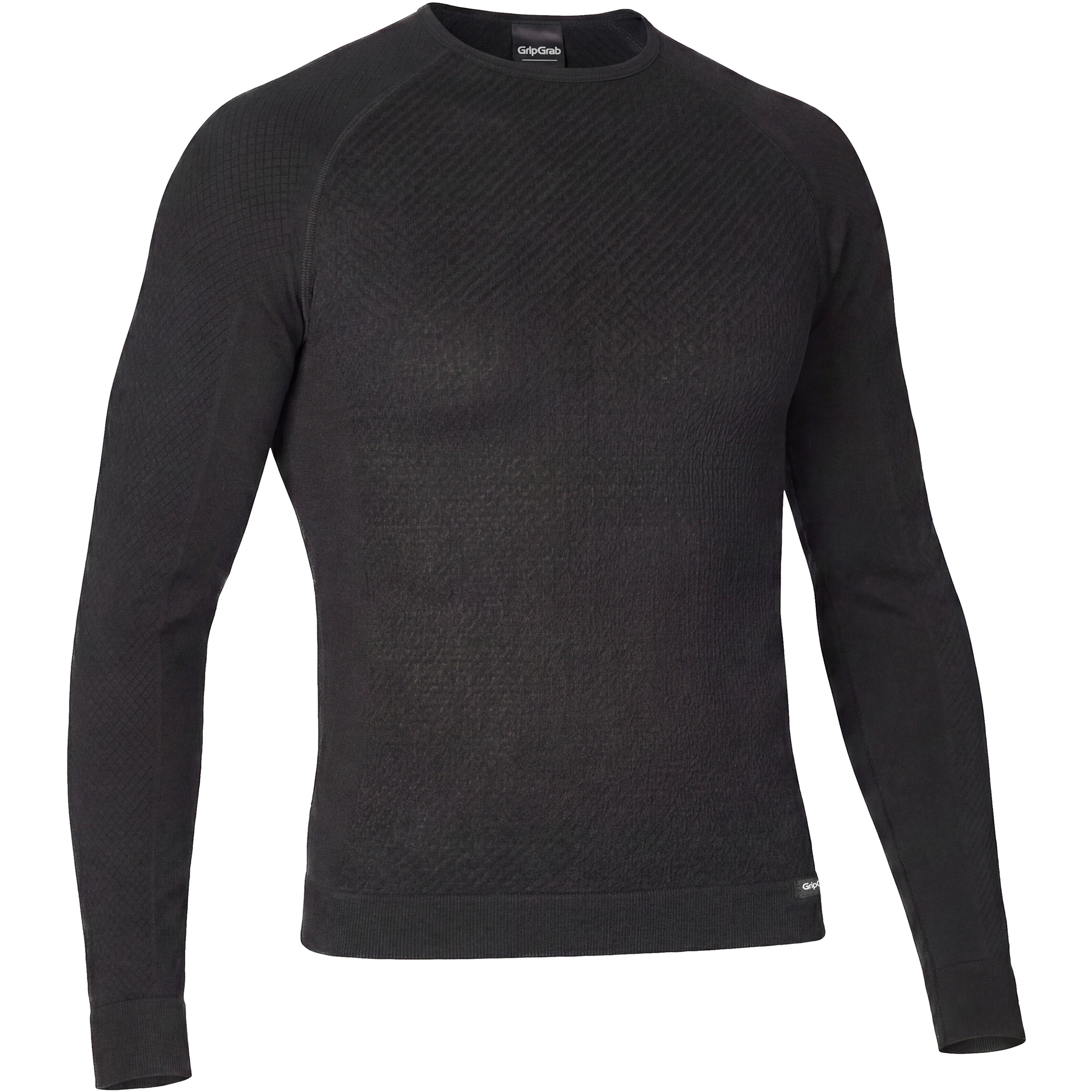 GripGrab PACR Winter Seamless Herren Langarm Unterhemden schwarz Größe L Rennrad | Gravel Schnell trocknend