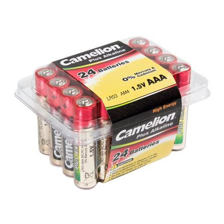 Camelion Plus Alkaline R03 Micro AAA 1,5V batterijen, 24 stuks