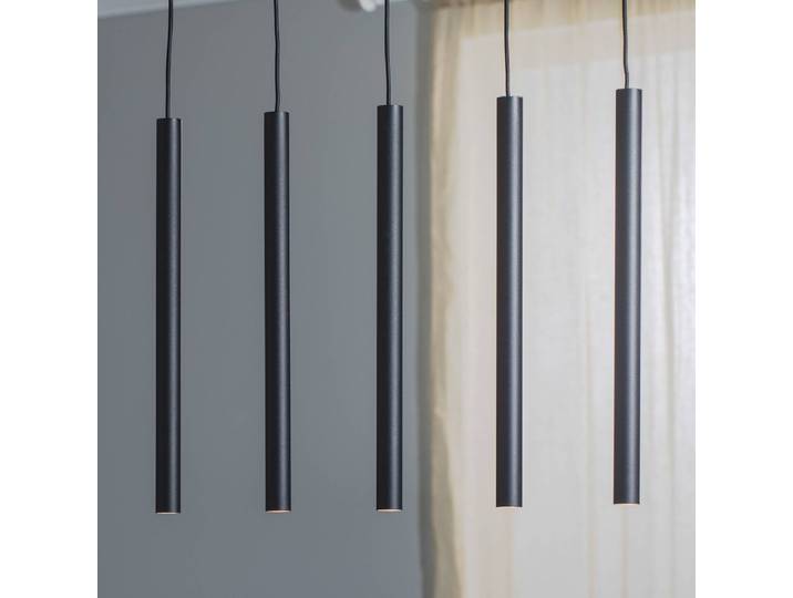 Hängelampe Sone Argon, dimmbar, schwarz, für Wohn- / Esszimmer, Metall, Pendelleuchte