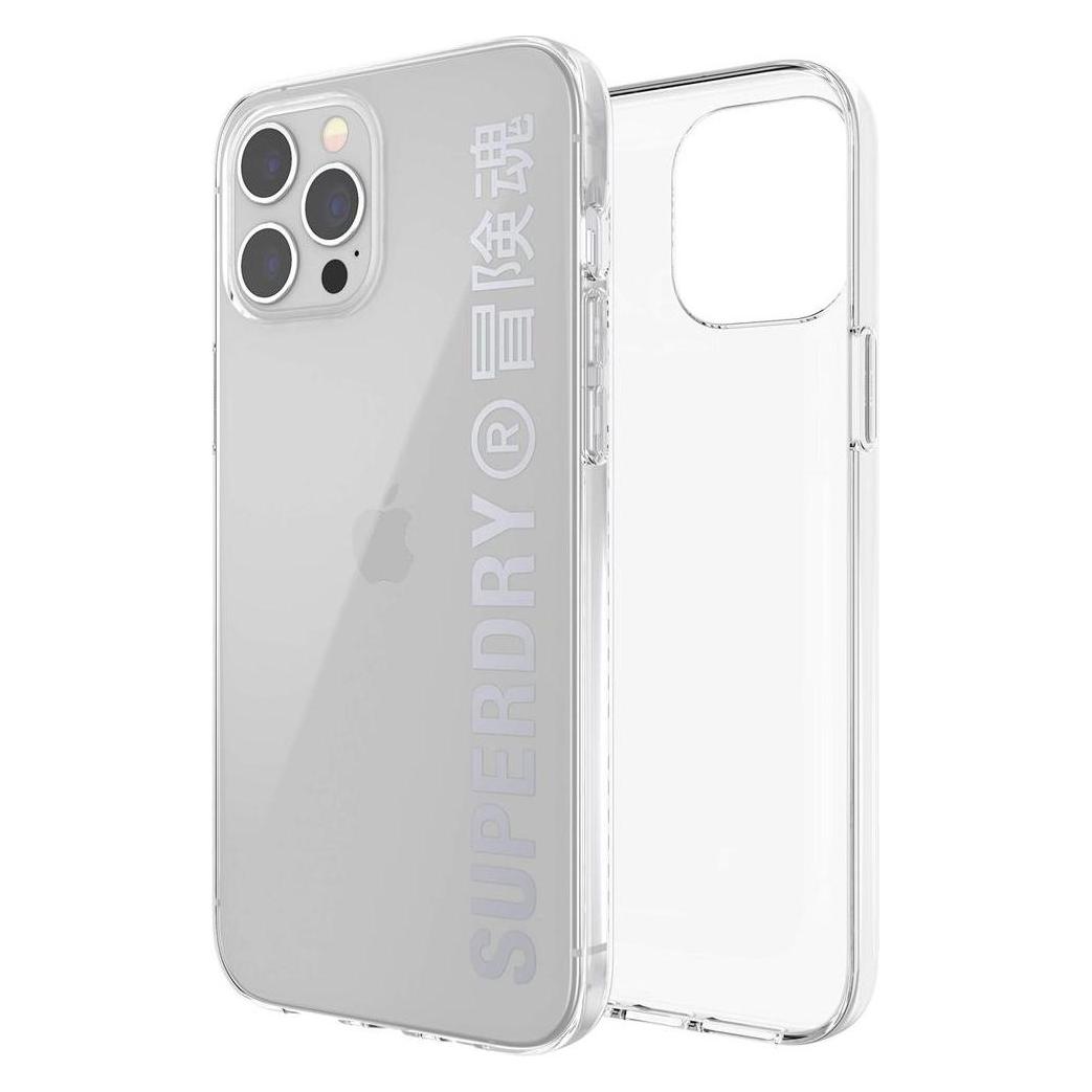 Superdry Snap iPhone 12/12 Pro Clear Cas e silver (Apple iPhone 12, Apple iPhone 12 Pro) (SUP000019-0)