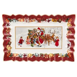Villeroy & Boch Toy's Fantasy Kuchenplatte 36 x 23 cm "Santa und Kinder"