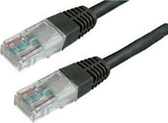 MediaRange MRCS119 Patchkabel RJ45 U/UTP Cat5e Black 1.0m
