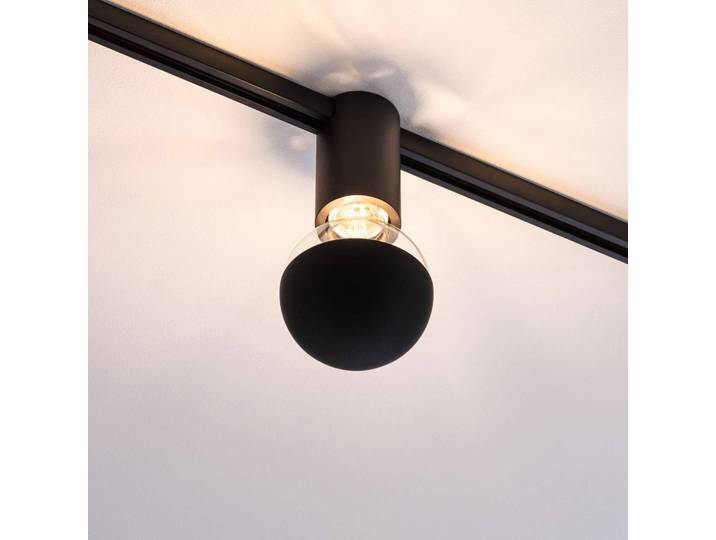 Paulmann URail Ceiling Socket E27, schwarz Socket, dimmbar, schwarz, Metall, Modern