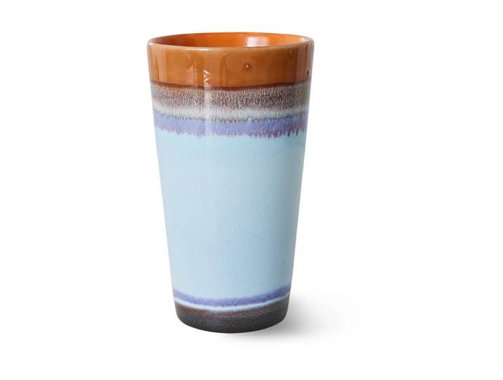HKliving Tasse à café latte 70 s Ash'