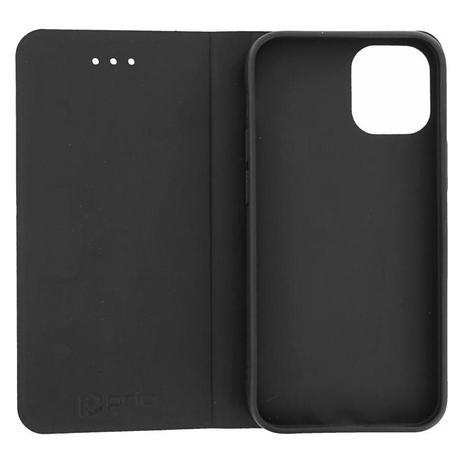 prio Book Case Fashion für iPhone 12 mini schwarz-rot (Apple iPhone 12 mini) (PBC-1101)