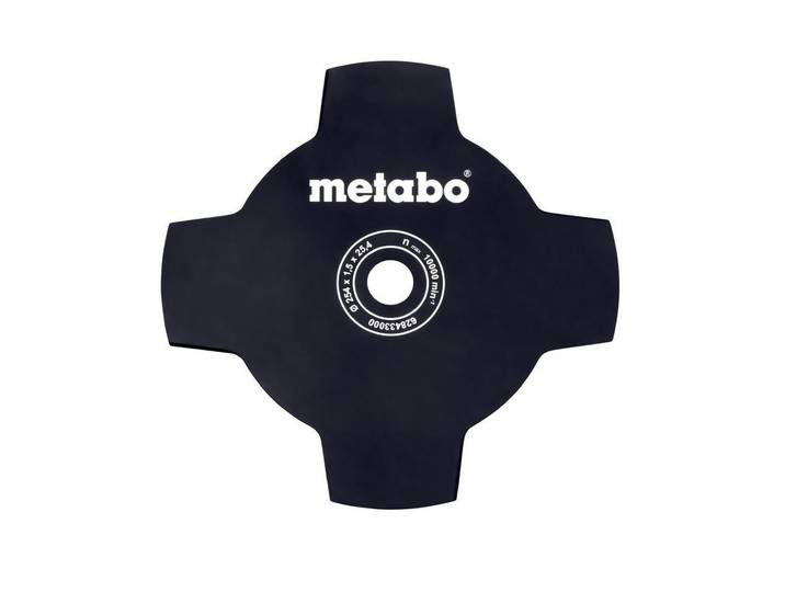 Rasenmähermesser METABO METABO Grasmesser zu 601720850 , schwarz (bunt), B:25,4cm, Messerklingen, Rasenmähermesser