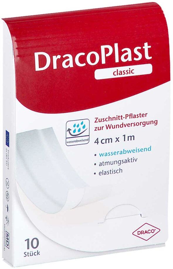 Dracoplast Classic Pflaster 4 Cmx1 M Weiß 1stk
