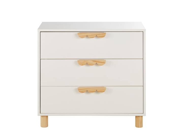 Kommode mit 3 Schubladen, ecru, 83cm