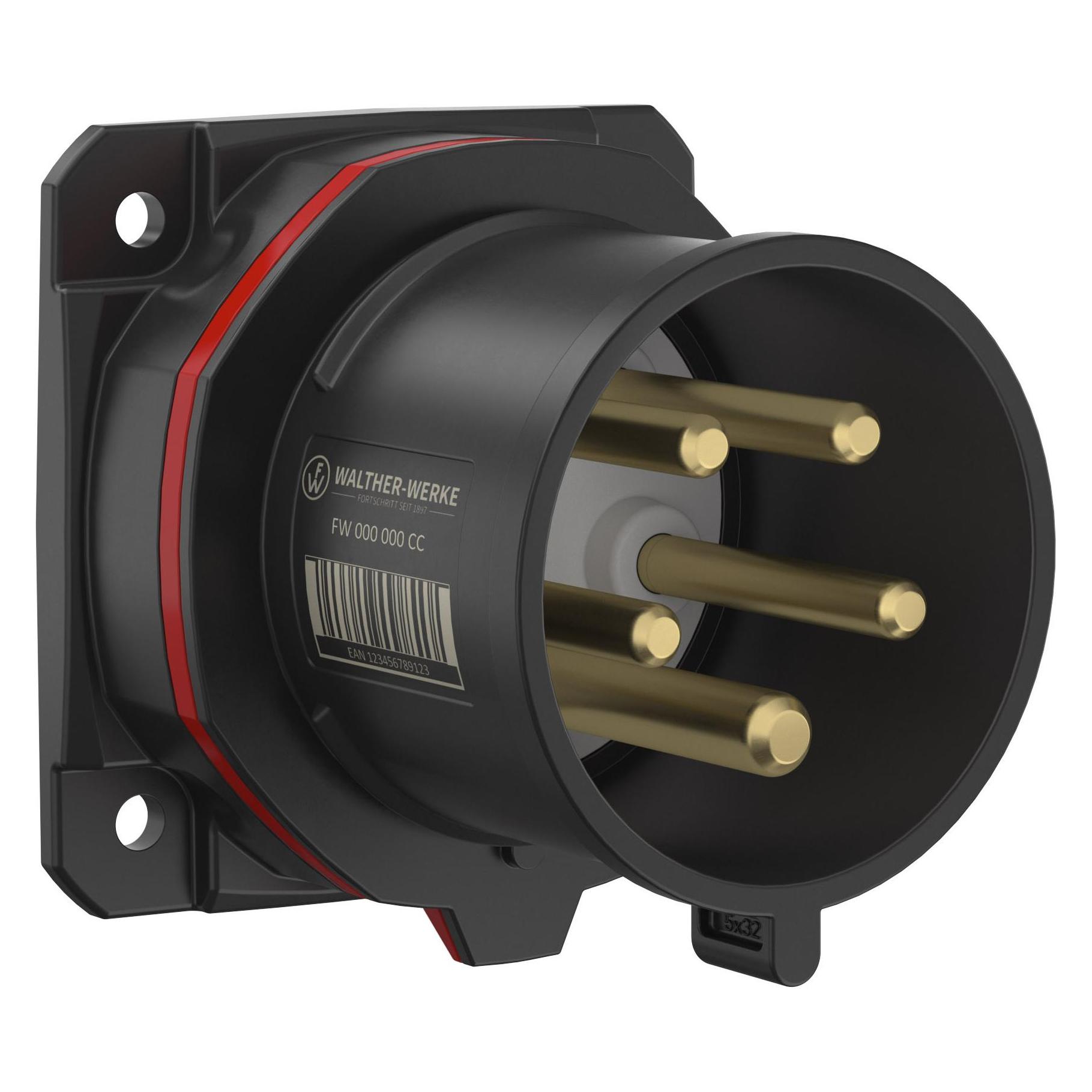 Walther Werke WALTHER CEE NEO Anbaugerätestecker gerade (CEE 16/5) (FW610506SK)