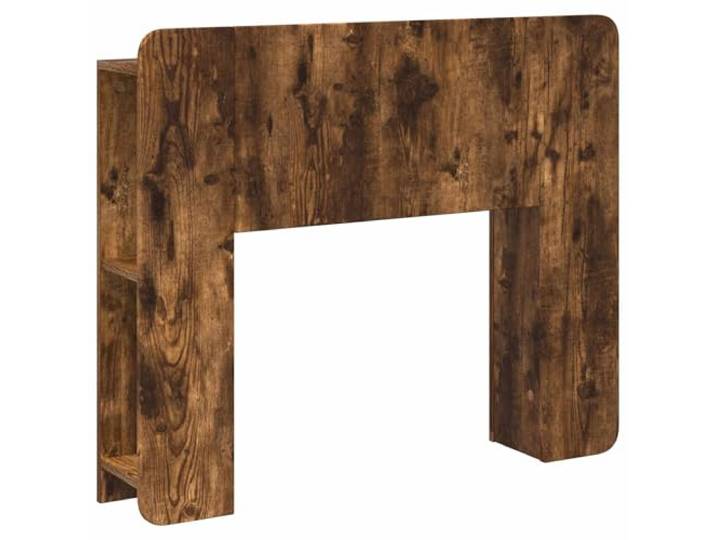 Favemtsl Kopfteil Schrank Geräucherte Eiche Holzwerkstoff 95x18,5x80 cm Elegantes U-Form Bettkopfteil für das Schlafzimmer mit integrierter Ablage für Bücher und Dekoration.