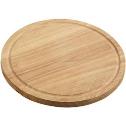 5x Kesper Schneidebrett Rubberwood FSC, Schneidebrett, Braun