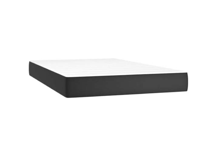 TUERYAFEK Taschenfederkernmatratze Mittel Schwarz 120x200x20 cm Kunstleder Schmutzabweisend, feucht abwischbar, stoßdämpfender Schaumstoff, mittelharte Unterstützung für Rucken- und Bauchschlafer