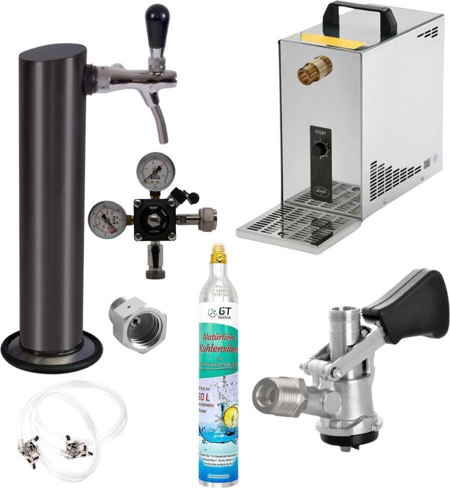 Untertheke 35l Säule Schwarz Korbkeg 425g Soda