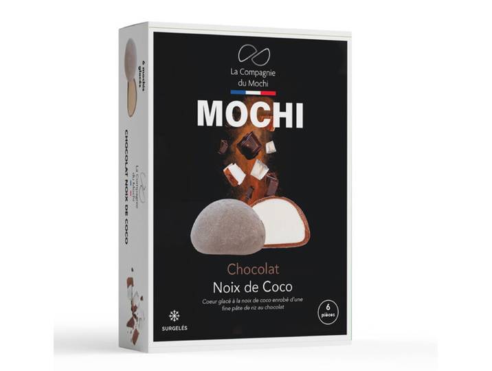 LA COMPAGNIE DU MOCHI Lot de 6 mochis glacés au chocolat et noix de coco - 198 g