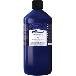 H Dupont, Künstlerfarbe + Bastelfarbe, classique 1L, Seidenmalfarbe,Ägyptischblau - Ägyptischblau (1000 ml)