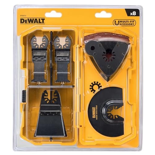 DeWALT MultiTool zaagbladen en schuurpapier set, 8-delig, DT20731