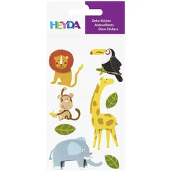 6x Heyda, Sticker, Motivsticker Zootiere (8 Sticker)