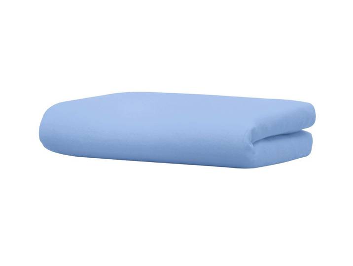 Biber-Betttuch aus 100% Baumwolle, Bleu, Größe 032 (1 Betttuch, 220/270 cm)