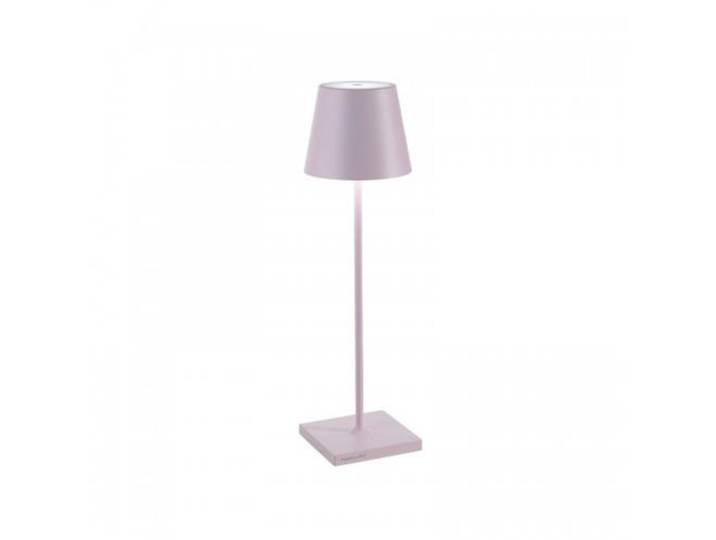 ZAFFERANO set de 3 lampes de table POLDINA (Rose - Aluminium peint et polycarbonate)