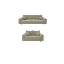 S-STYLE Polstergarnitur 3+2  Lars ¦ beige ¦ Maße (cm): B: 210 H: 81