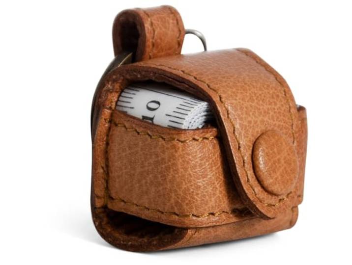 muud Malmö handgemaakte lederen etui voor meetlint whisky