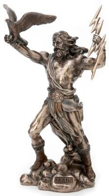 Veronese Design 8.46 in H Greek God Zeus Figurine Poly Resin