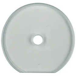 Hager WTD7671GT Glasabdeckendplatte für Drehschalter/-taster Serie Glas klar