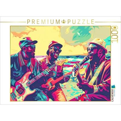 CALVENDO Puzzle Musiker im Pop-Art-Stil | 1000 Teile Lege-Größe 64x48cm Foto-Puzzle für glückliche Stunden
