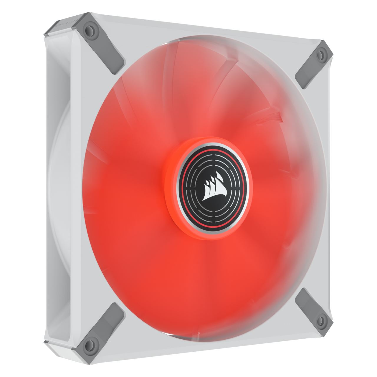 140mm Corsair ML ELITE Series, ML140 LED ELITE WHITE, 140mm Magnetic Levitation Red LED Fan with AirGuide,