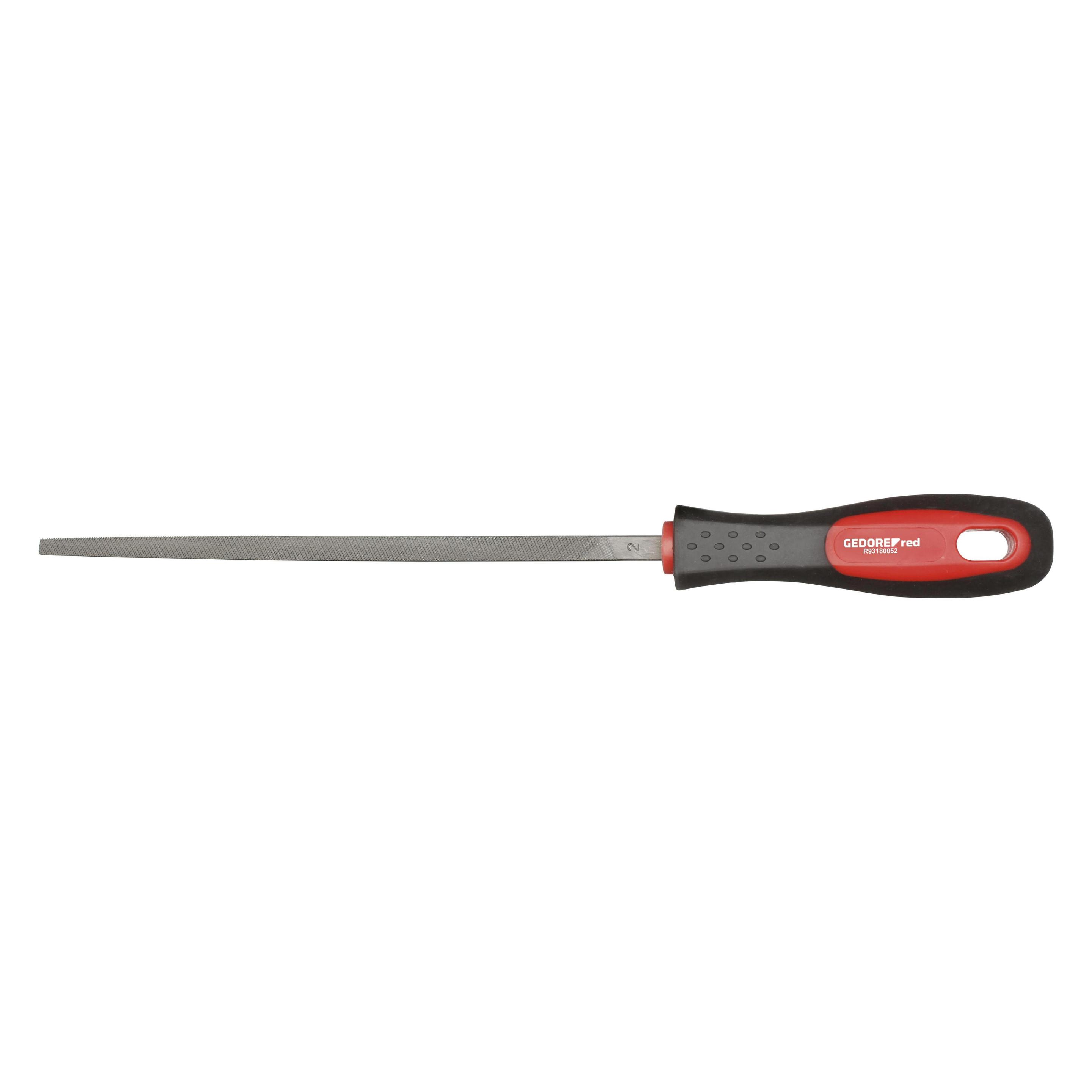 Gedore Red red Vierkantfeile, Spezialstahl, 2-Komponenten-Griff, Rot/Schwarz (Hieb 2, 210 mm) (3301595)