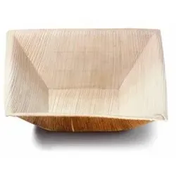 Ekoe Plastic Free Solutions Ekoe Quadratische kompostierbare Palmblatt-Suppenteller 25 Stk