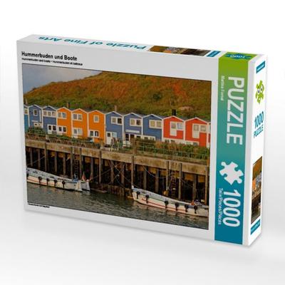 CALVENDO Puzzle Hummerbuden und Boote | 1000 Teile Lege-Größe 64x48cm Foto-Puzzle für glückliche Stunden