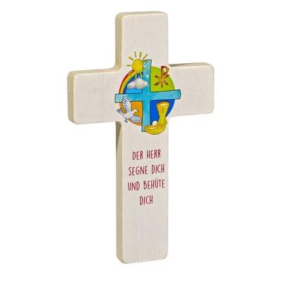 Holzkreuz »Der Herr segne dich und behüte dich«, von , St. Benno