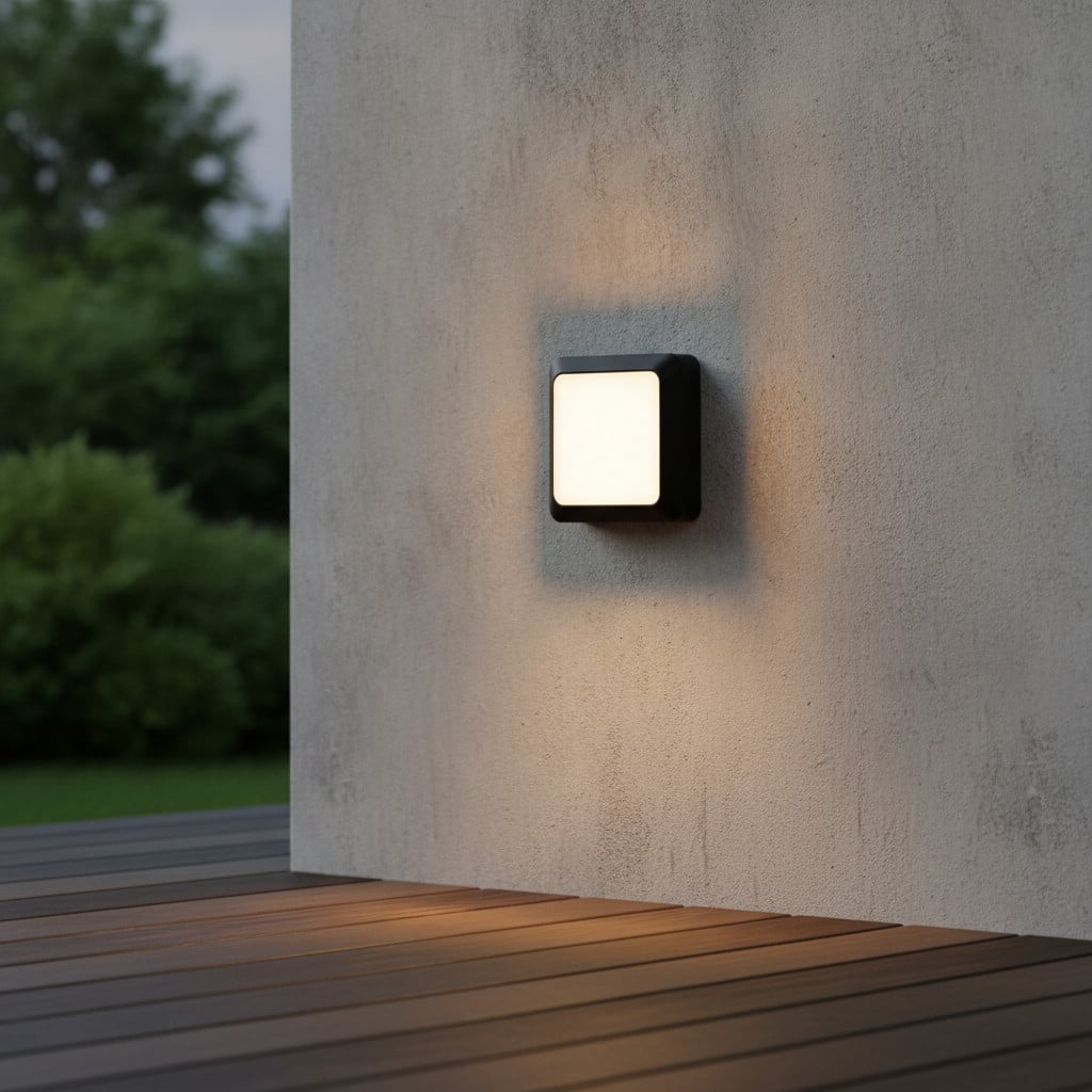 Lyora Vierkante wandlamp Appia antraciet zwart aluminium