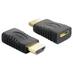 Delock 65262 HDMI Adapter [1x HDMI-Stecker - 1x HDMI-Buchse C mini] Mehrfarbig vergoldet