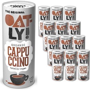 Oatly Haferdrink aus europäischem Hafer, Cappuccino, BIO, je 235 ml, 12 Stück