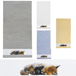 framsohn Frottierserie 'Fuchs' # (Farbe: Gelb / Größe: Gästetuch 30 x 50 cm)