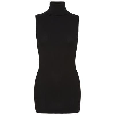 Funktionstop SEAMLESS BASIC "Seamless Basic Top Fleur", Damen, Gr. L/XL, schwarz, Obermaterial: 100% Baumwolle, Tops